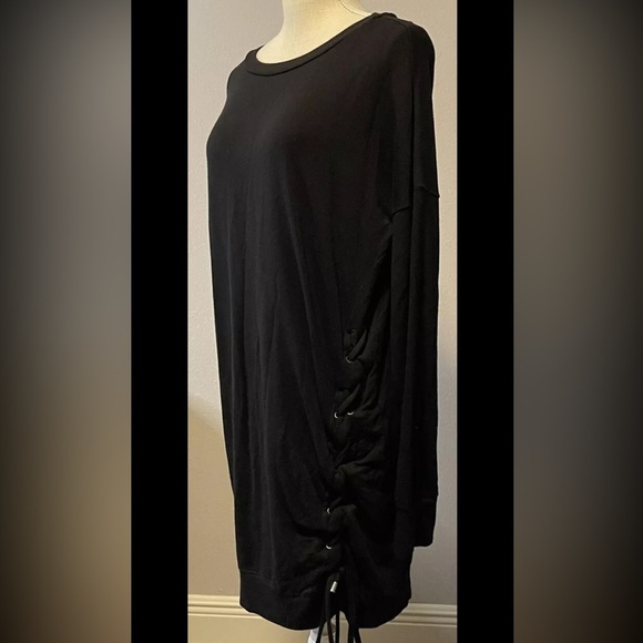 Express One Eleven Black Sweater Dress with Tie Size Medium - Picture 10 of 12